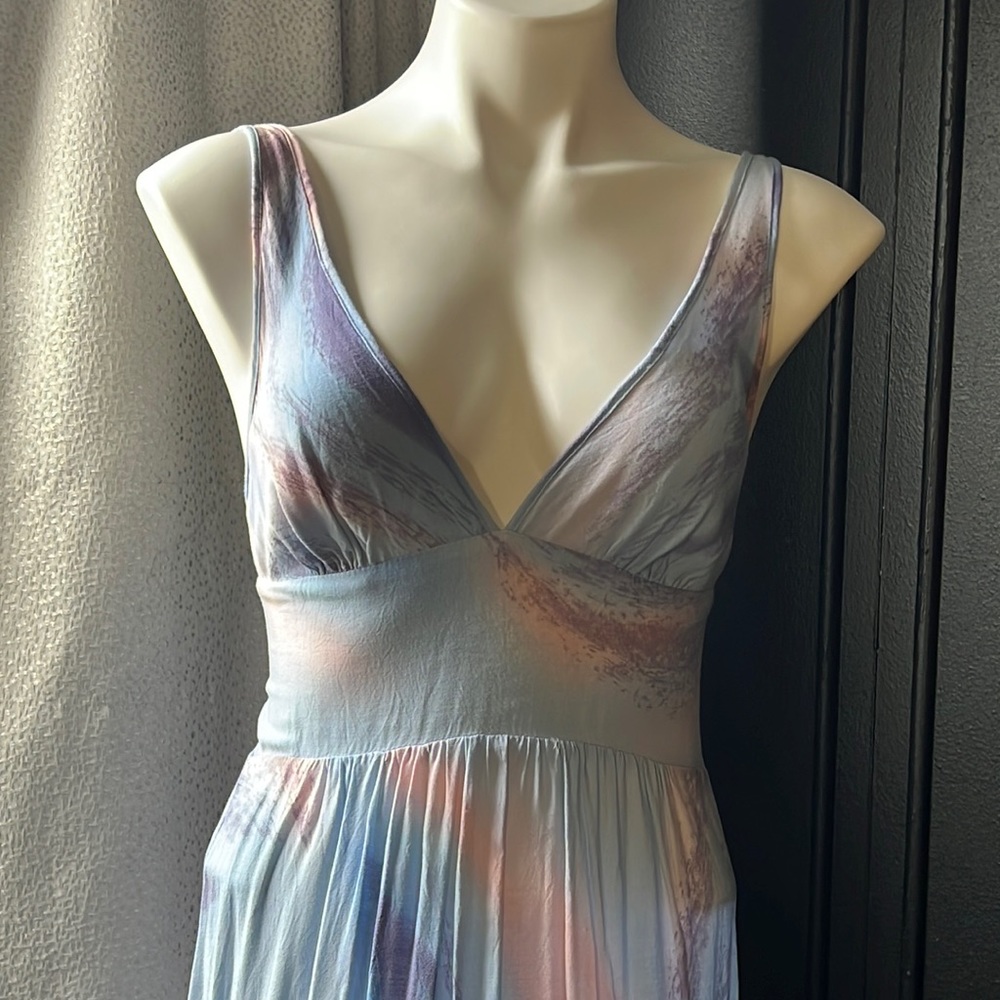 Angie maxi dress - blue, pink, purple, S